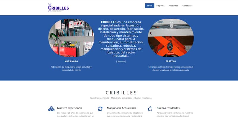Diseño webs corporativas Barcelona Cribillés